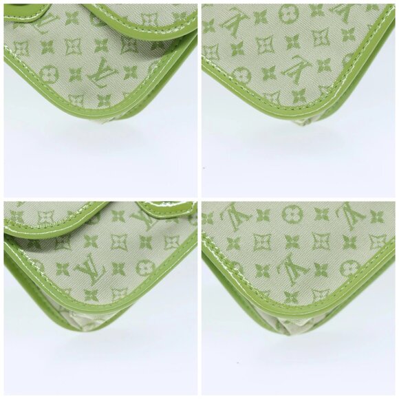 LOUIS VUITTON Monogram Mini Trousse Marie Kate Pouch Green M92935 Auth 73086SA - Picture 13 of 14